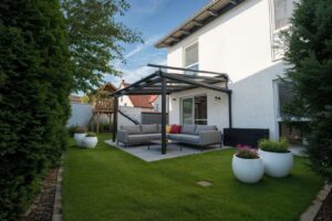 Garten hinten - Garten, Modern - (KI generiert)