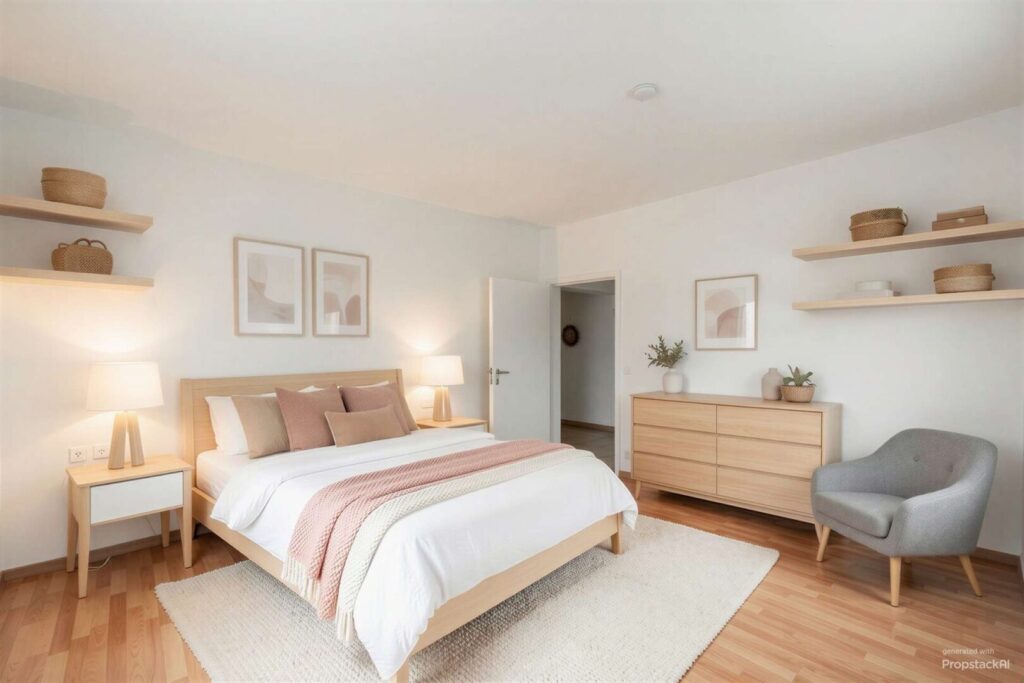 Schlafzimmer - KI generiert visualisiert