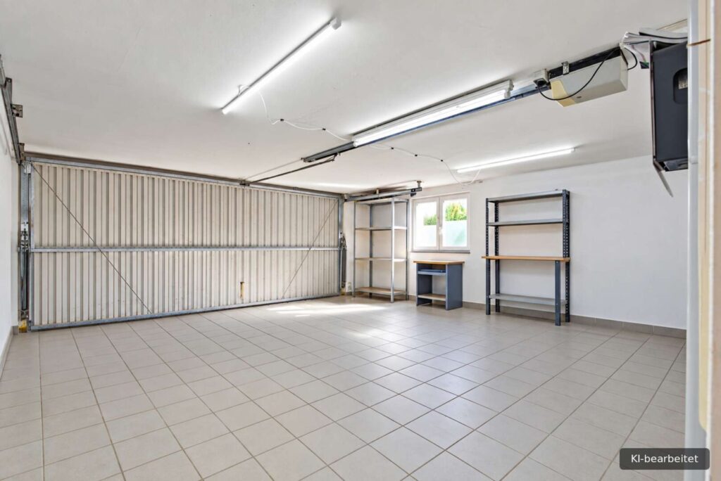 Garage mit KI bearbeitet
