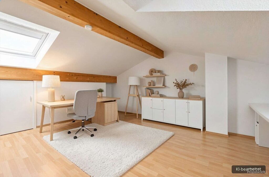 Studio - Arbeitszimmer, Skandinavisch - (KI generiert)